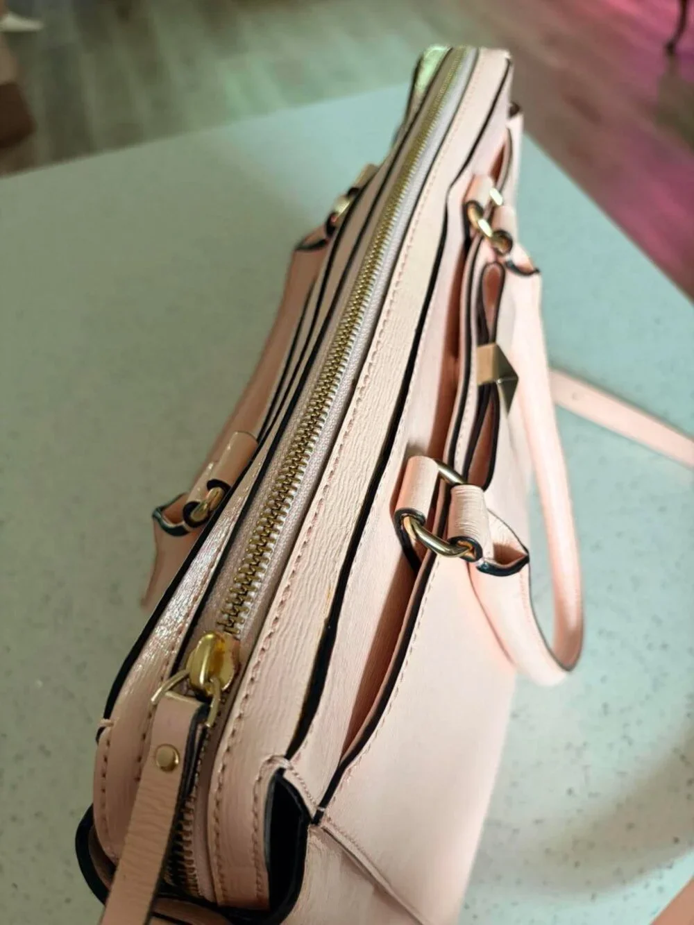Kate Spade New York Blush Pink Bow Satchel Crossbody Purse